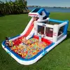 Blast Zone Shark Park Inflatable Water Slide Bouncer Ball Pit Play Palace House,shark jumper inflatable castle