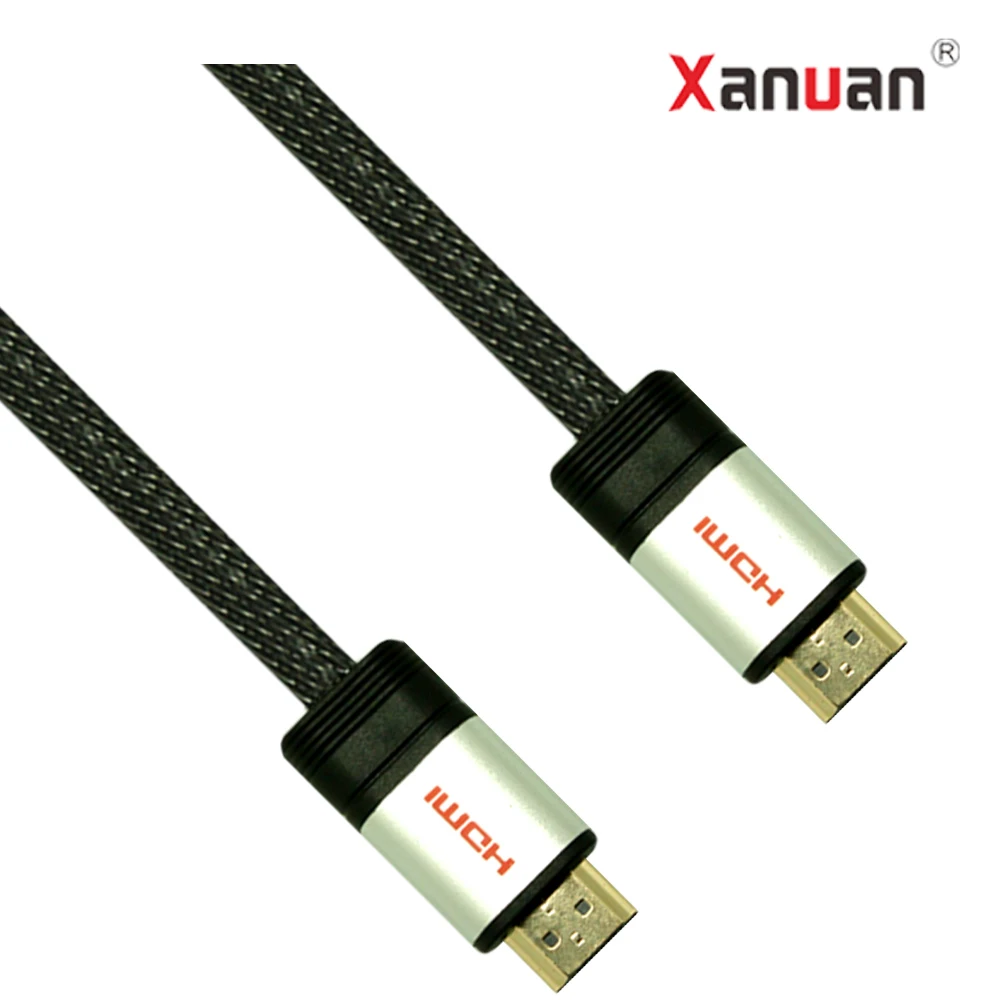 XANUAN aluminum and mesh braided hdmi Cord 6FT HDMI Cable 4K 60Hz with Audio Ethernet for Amazon - ANKUX.COM