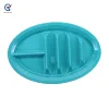 Food safe plastic 6 compartments melamine biscuit taco plate