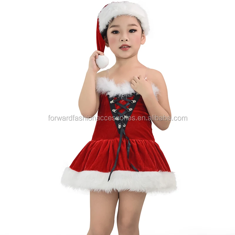Мисс Санта-Клауса бархатное платье фантазии сценическое легко новогодние костюмы