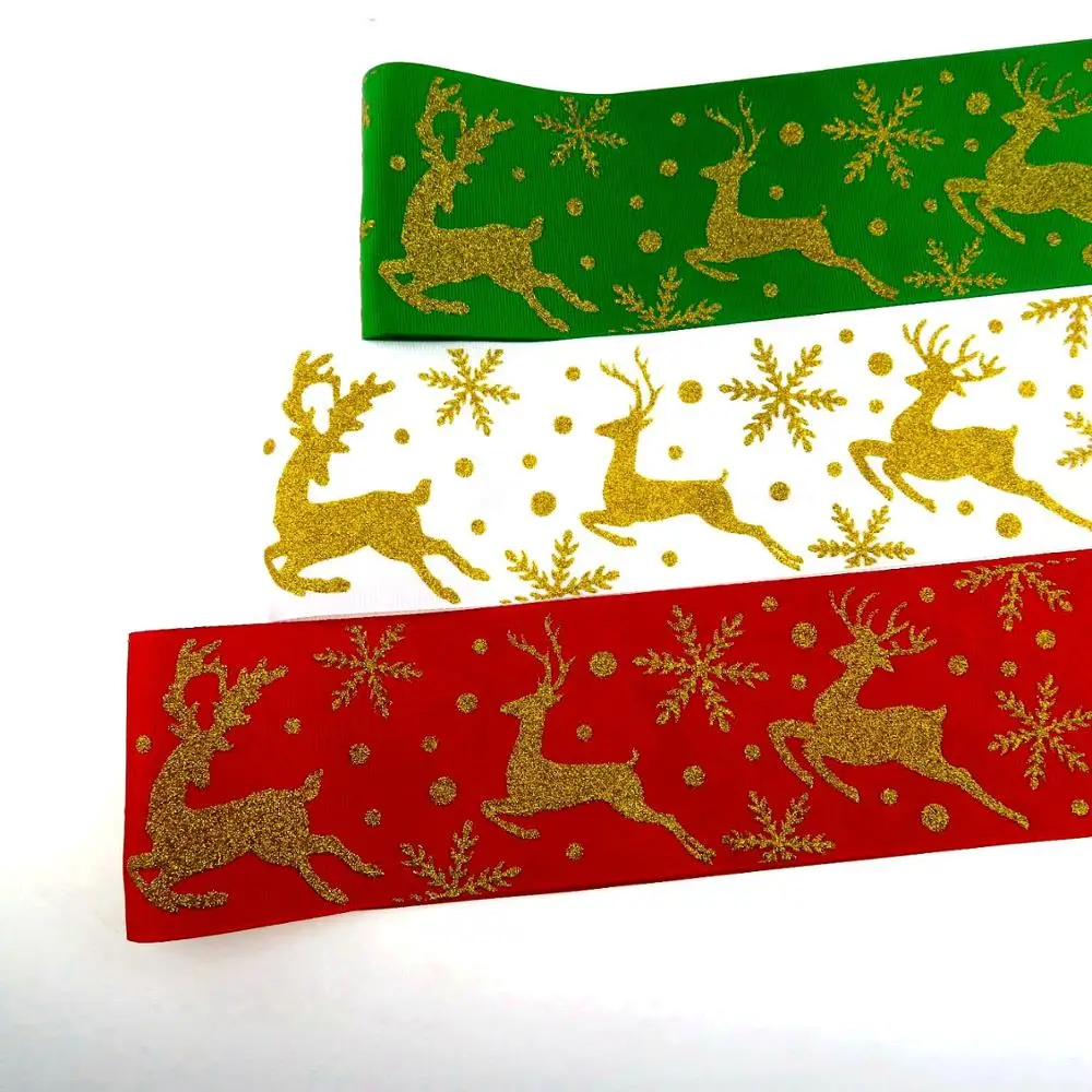 shipping free christmas design 3 inch gold glitter reindeer and snowflake printed with grosgrain ribbon
shipping free christmas design 3 inch gold glitter reindeer and snowflake printed with grosgrain ribbon