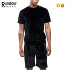 Custom Men Summer Short Velour Tracksuit Set