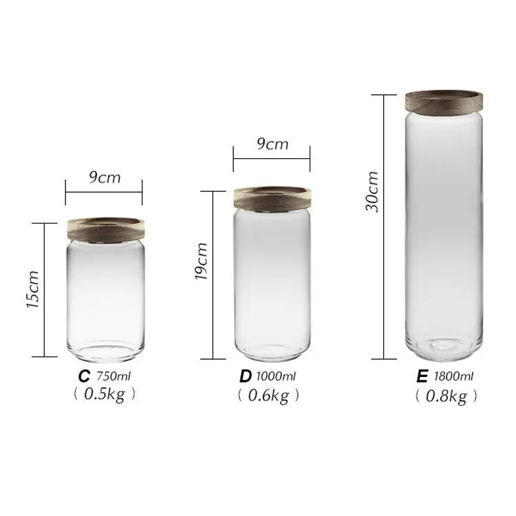 Transparent High Quality Borosilicate Glass Jars And Bottles With Bamboo Lid / Jars Glass For Food, Transparent color / clear color
Transparent High Quality Borosilicate Glass Jars And Bottles With Bamboo Lid / Jars Glass For Food, Transparent color / clear color