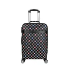Travelling Women Men 4 Faraway Wheels Lightweight Pu Leather Luggage Suitcases Bags