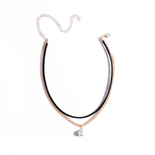 Punk Style Chain Necklaces Women simulated Pearl Jewelry Antique Gold Multilayer Chain Necklace, Gold and black
Punk Style Chain Necklaces Women simulated Pearl Jewelry Antique Gold Multilayer Chain Necklace, Gold and black