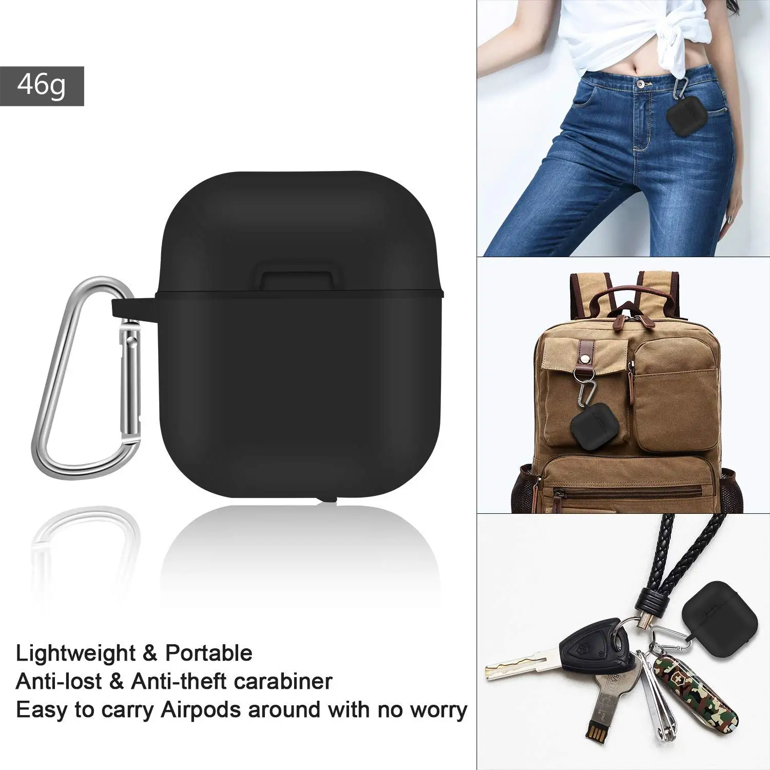 Soft Silicone Case For Air pod Shockproof Cover For Air Pod Earphone Cases Slim TWS Earphone Protector Case - ANKUX.COM