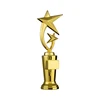 Wholesale double star modeling high base gold silver plated award cup metal trophy