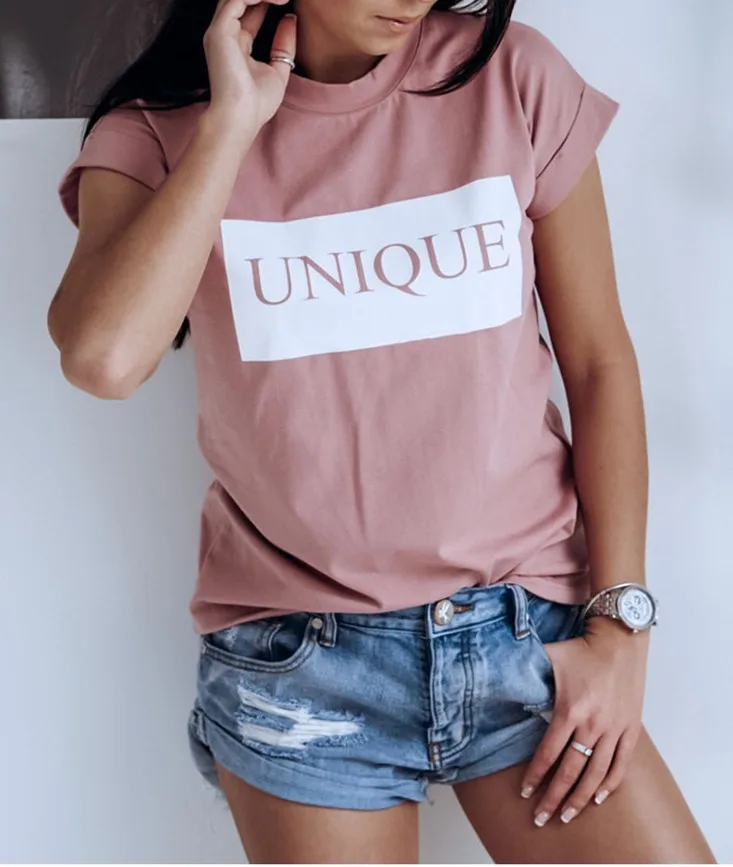 Fashion Women's Basic Tee Shirt Summer Casual Tops Short Sleeve Vogue T-shirt Blouse, 10colors
Fashion Women's Basic Tee Shirt Summer Casual Tops Short Sleeve Vogue T-shirt Blouse, 10colors