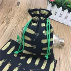 2018 Full Printing Cotton Canvas Fabric Drawstring Gift Packaging Bags