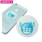 Free samples circle shape microfiber mobile phone sticky screen cleaner