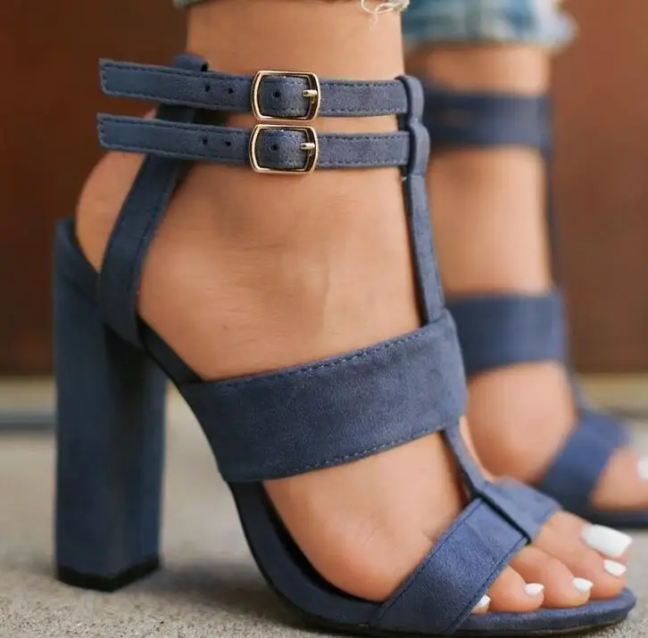 casual high heel sandals