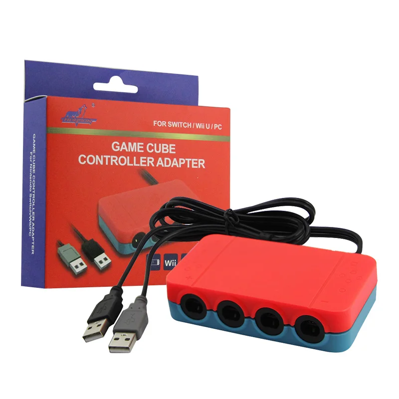 New Arrivals Game accessories with home button 4 Ports for Wii U/Gamecube Controller adapter, Black
New Arrivals Game accessories with home button 4 Ports for Wii U/Gamecube Controller adapter, Black