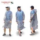 Disposable premium quality Rain Ponchos with HOOD Straps and SLEEVES rain guard poncho