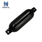 Homful Marine Inflatable Fender, 5.5'' X 20" - Black