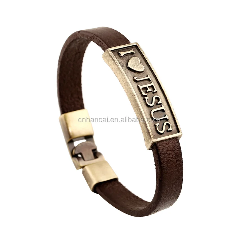 Genuine Leather Jewelry I Love Jesus Bracelets for Men High Quality Individuality Alloy Square Male Bracelets Accessories
Genuine Leather Jewelry I Love Jesus Bracelets for Men High Quality Individuality Alloy Square Male Bracelets Accessories