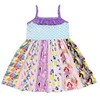 summer wholesale children's boutique clothing print princess cotton cheap china wholesale clothing