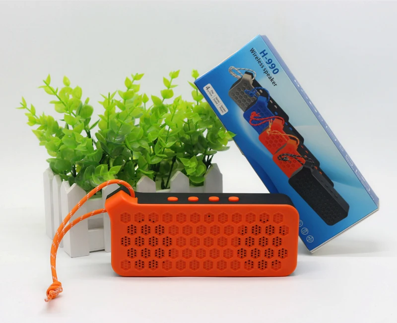 H-990 best selling Stylish Mini outdoor Wireless speaker bt 4.2 hands free speaker subwoofer - ANKUX.COM