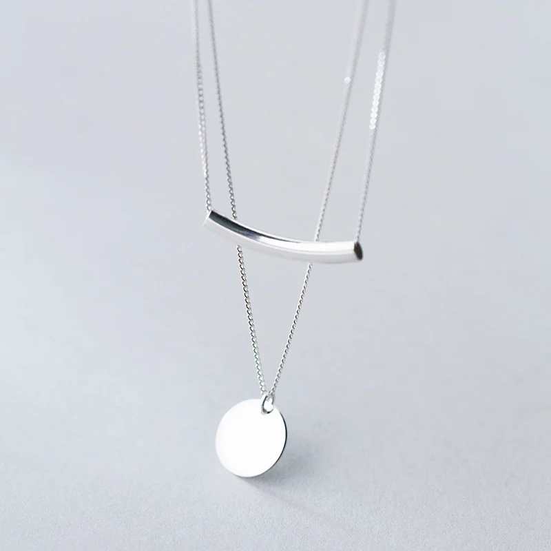 925 Silver Necklace Japanese Korean Style Double Round Necklace Temperament Geometry Long Clavicle Chain Female Wholesale
925 Silver Necklace Japanese Korean Style Double Round Necklace Temperament Geometry Long Clavicle Chain Female Wholesale