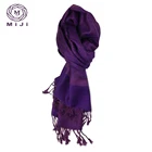 linen pashmina capes double colour lace pashmina shawl