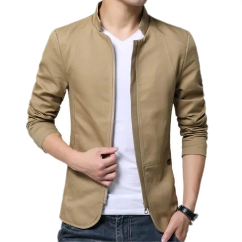 YSMARKET 4 Color M-5XL Men's Stand Collar Men Jacket Fashion Autumn Casual Zipper Slim Top Long Sleeve Coats Outwear E2021
YSMARKET 4 Color M-5XL Men's Stand Collar Men Jacket Fashion Autumn Casual Zipper Slim Top Long Sleeve Coats Outwear E2021