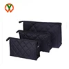 High quality Rectangular Makeup Purse Quilted Cosmetic Bag Case with Mirror for Women