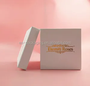 full printing square shape cardboard gift paper hat flower