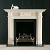 Louis Decoration Carved Flower Fireplace Mantel Surround Granite Fireplace