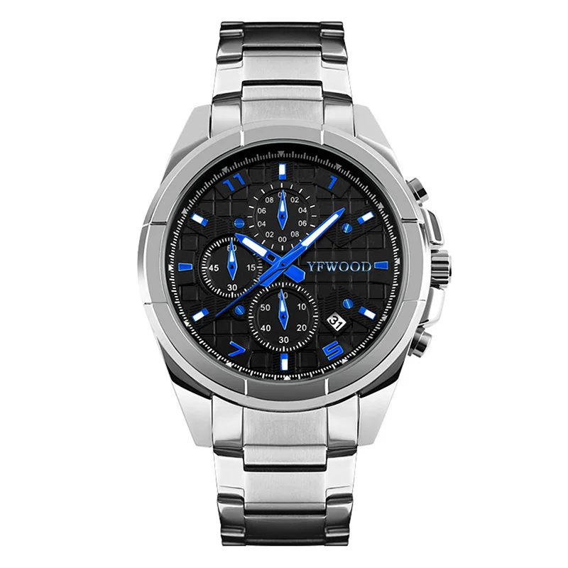 High Quality Water Resistant Wristwatch 6 Hands Men Stainless Steel Watch, Sliver+white;black+black;sliver+black;black+white
High Quality Water Resistant Wristwatch 6 Hands Men Stainless Steel Watch, Sliver+white;black+black;sliver+black;black+white