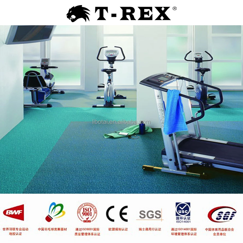 Professional sports floor cheap PVC cleaning rubber floor for gym