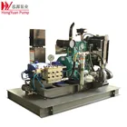 Diesel engine driven double effect chemical factory cleaning high pressure cleaner
