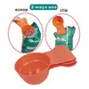 3Takins Plastic OEM Logo pet dog food scoop, storage dog food scoop cup