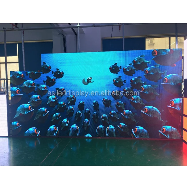 Shenzhen factory ASLLED wholesale price in aibaba p3.91 indoor programmable flexible led curtain video display led billboard
