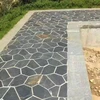 large rough irregular natural black broken slate floor tile