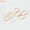 SLand Jewelry Manufacturer Low MOQ wholesale Silver/Gold/Rose gold solid stackable 925 sterling silver thin rings for women