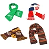 Wholesale promotional sports knitted custom jacquard winter scarf