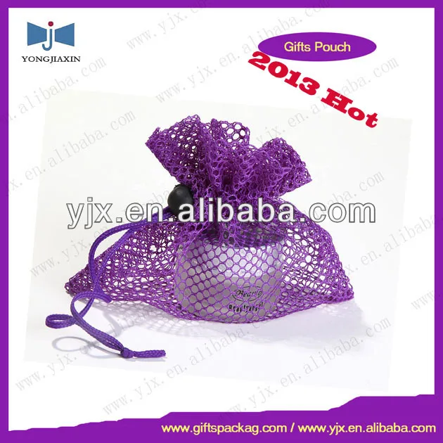 2015 drawstring small net mesh bags wholesale