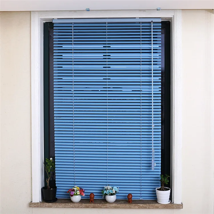 Waterproof 25mm slats aluminum venetian blinds motor window blinds machine for office