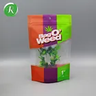 custom printed ziplock smelly proof plastic bags for weed