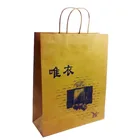 Brown Kraft Twisted Handle Paper Carrier Bag for Shopping