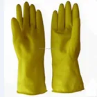Hand protection latex household gloves yellow long latex rubber gloves