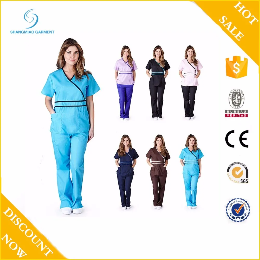 Factory Custom Pink Jogger Zipper Set Soft Super Stretch Stretch Womens Uniform Medical Care Wear Beauty Salon Scrub