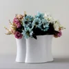 New Design matt white ceramic artificial flower pot for home decoration