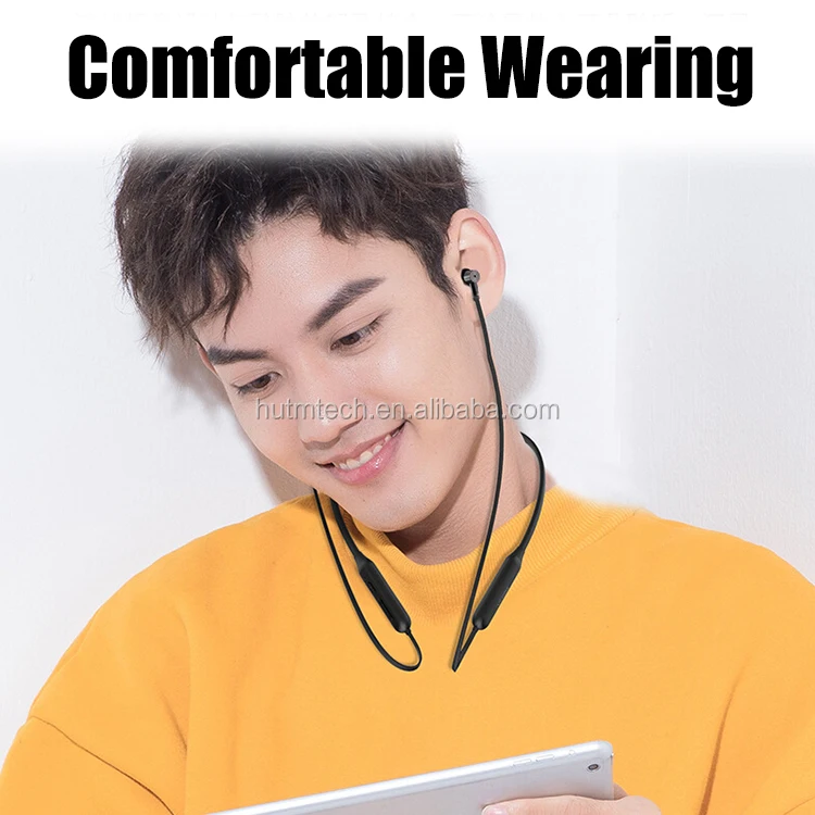 130mAh Sport Bluetooth Neckband Earphones Stereo Metal Wireless Earphone With Microphone - ANKUX.COM