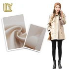Two sided 100% polyester satin like satin fabric super thick for women winter coat