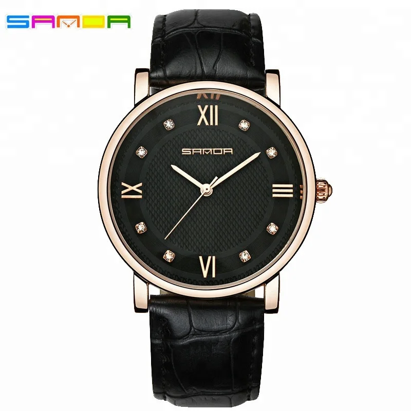 SANDA Brand Fashion Leather Bracelet Watches Women Diamond Elegant Dress Wrist watch Casual Gold Ladies Clock, 8 colors
SANDA Brand Fashion Leather Bracelet Watches Women Diamond Elegant Dress Wrist watch Casual Gold Ladies Clock, 8 colors