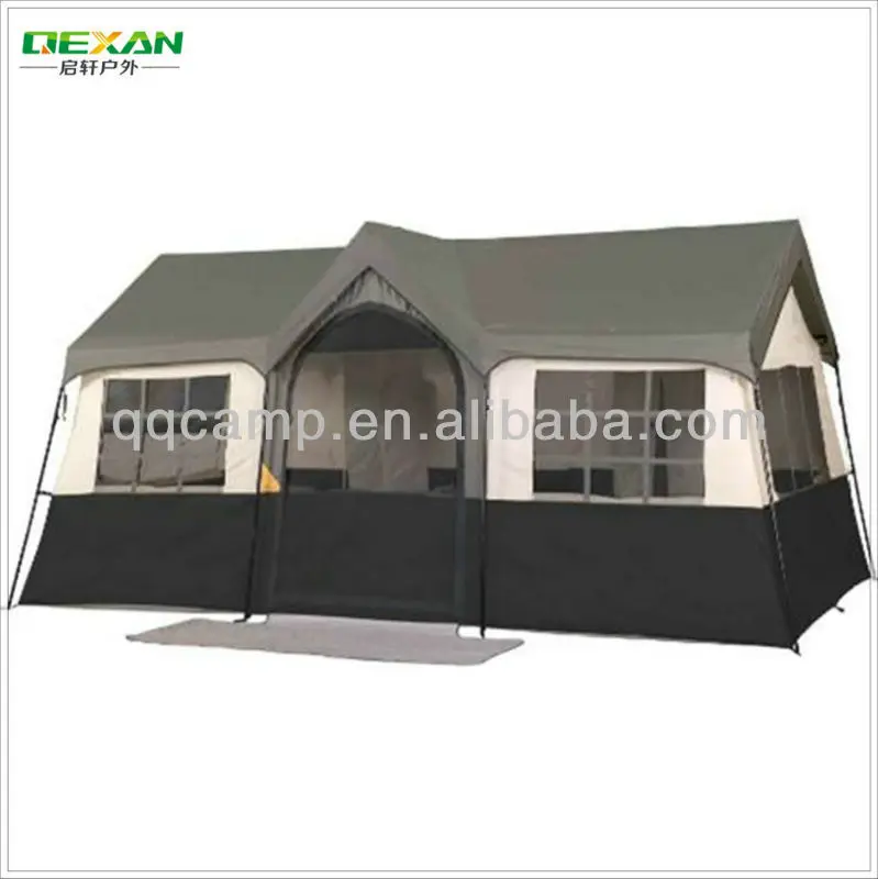 Tienda De Campana Con Forma De Cabana Para 12 Personas 2 Habitaciones Buy Tienda De Cabana Tiendas En Forma De Casa Tienda De Campana Al Aire Libre Product On Alibaba Com