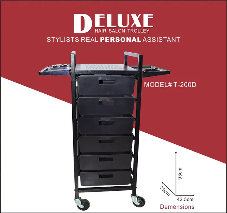 pulling barber trolley