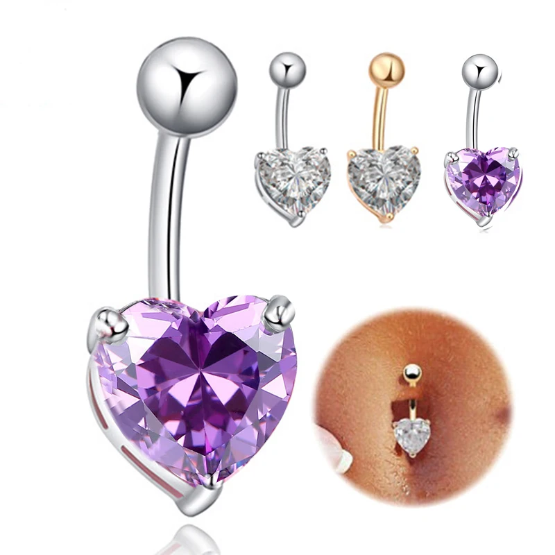 Cute Heart Rhinestone Navel Ring Women 2017 Fashion Brand Body Jewelry Medical Stainless Steel Crystal Belly Button Rings
Cute Heart Rhinestone Navel Ring Women 2017 Fashion Brand Body Jewelry Medical Stainless Steel Crystal Belly Button Rings