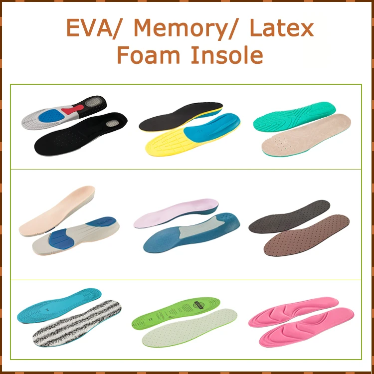 Breathable Genuine leather shoes insoles with black latex foam