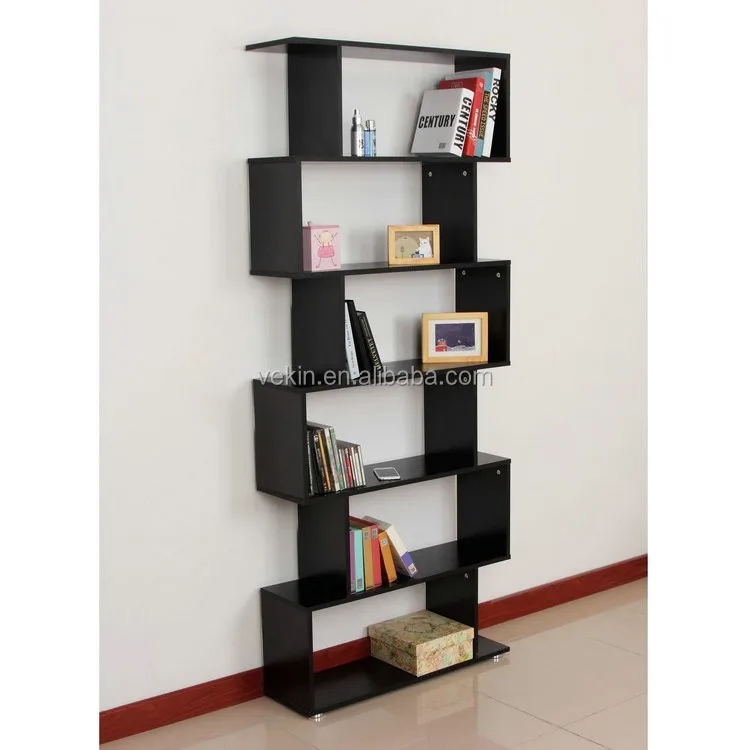 C-039 6 Tier Tall Wood Cabinet Bookshelf  (1).jpg